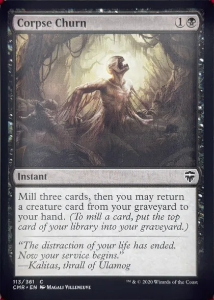 front of card