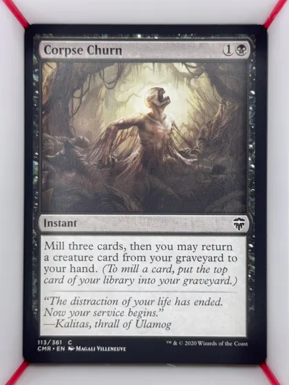 front of card