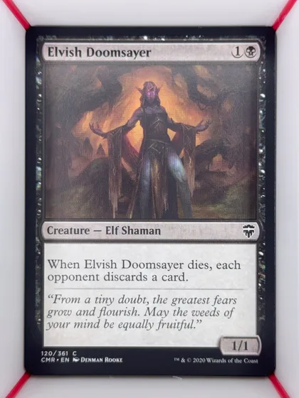 front of card