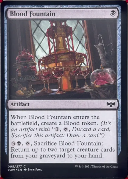 front of card