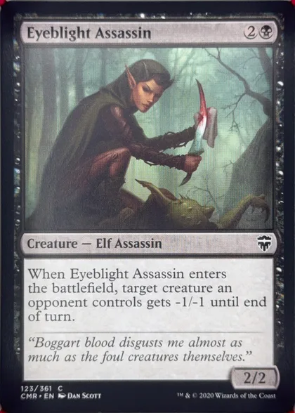 front of card