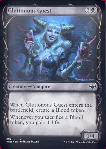 front of card
