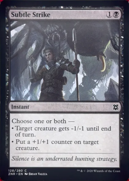 front of card