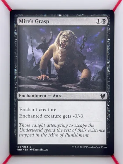 front of card