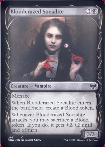 front of card