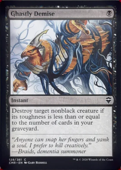 front of card