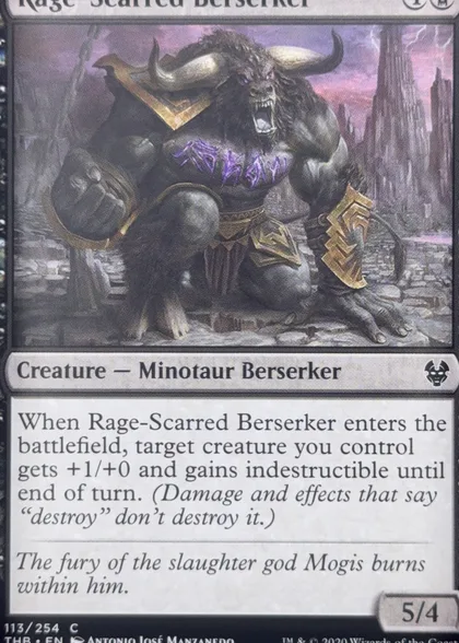 front of card