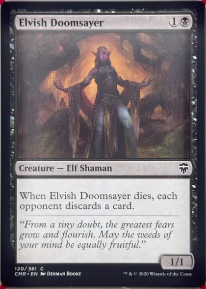 front of card