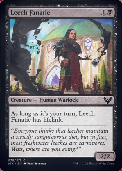 front of card