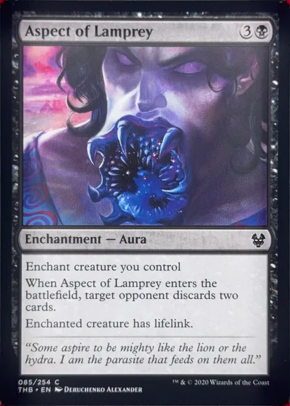 front of card