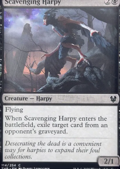 front of card