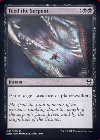 front of card