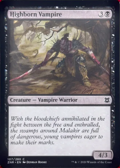 front of card