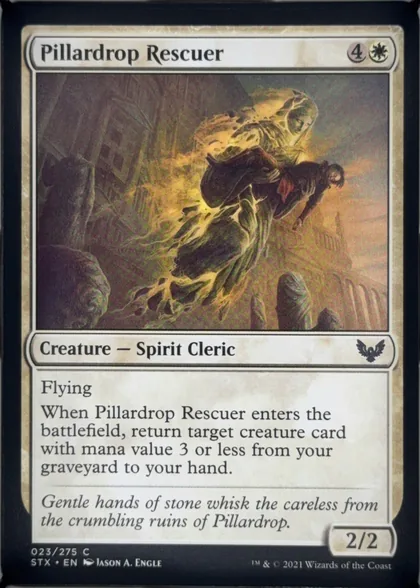 front of card
