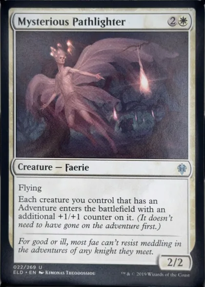 front of card