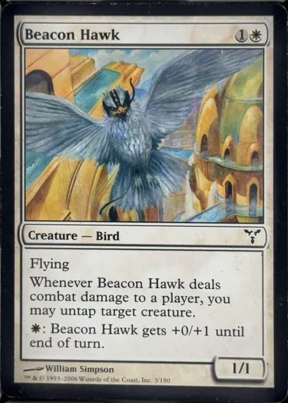 front of card