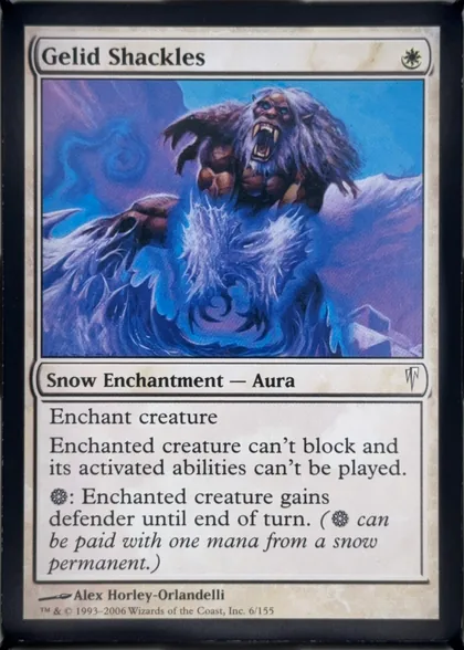 front of card