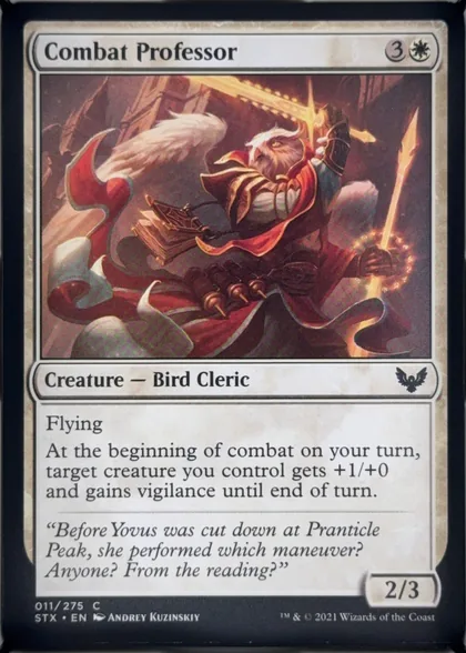 front of card