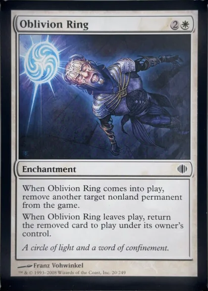front of card