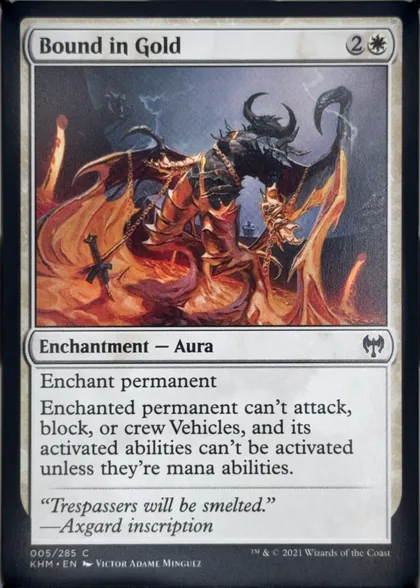 front of card