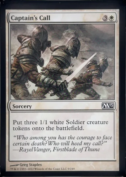 front of card