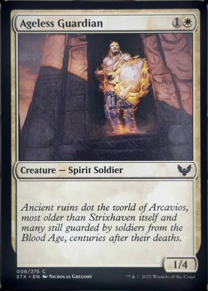 front of card