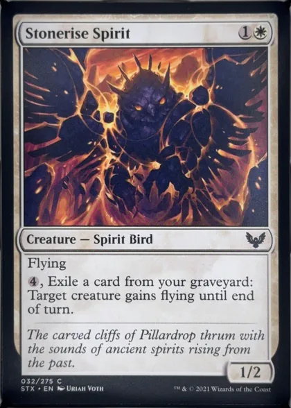 front of card