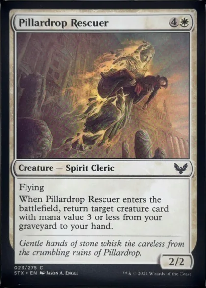 front of card