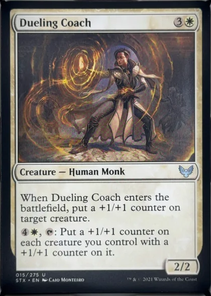 front of card