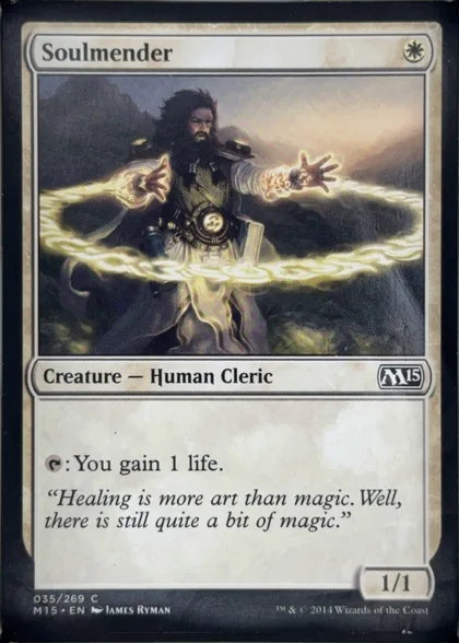 front of card