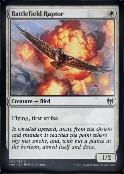 front of card