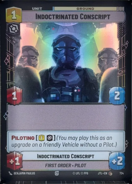 front of card