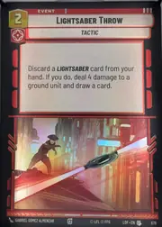Lightsaber Throw front