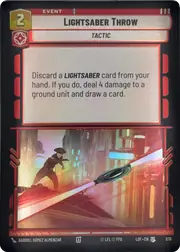 Lightsaber Throw front