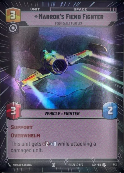 front of card