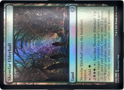 front of card