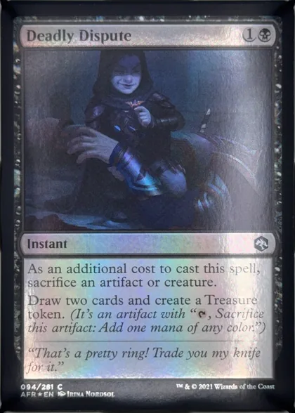 front of card