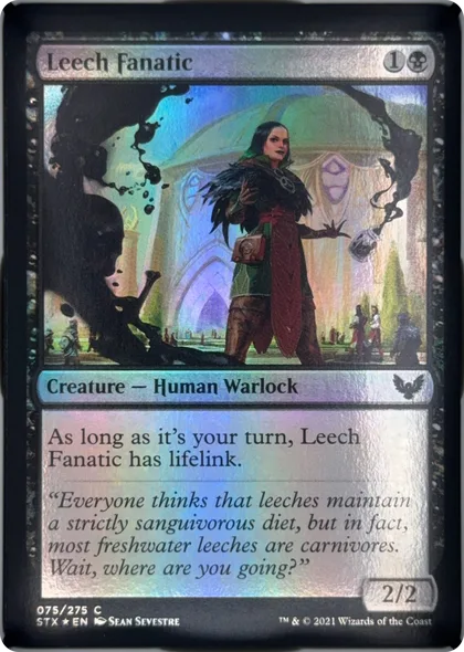 front of card