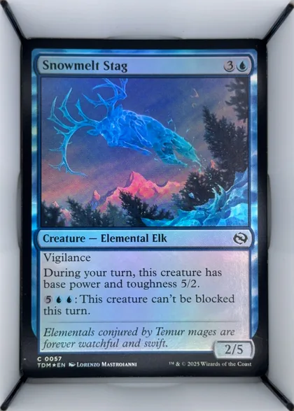 front of card