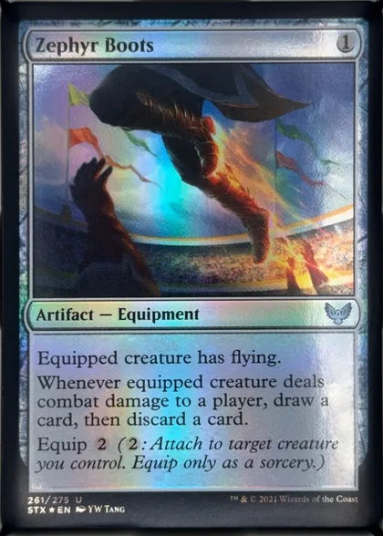 front of card