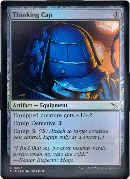 front of card