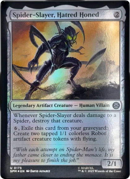 front of card