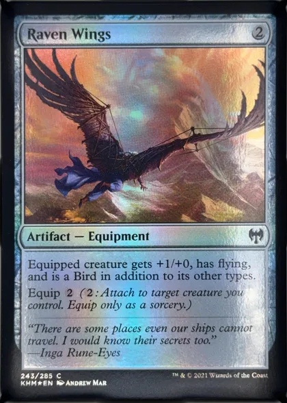 front of card