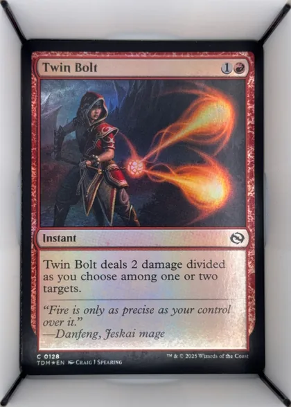 front of card