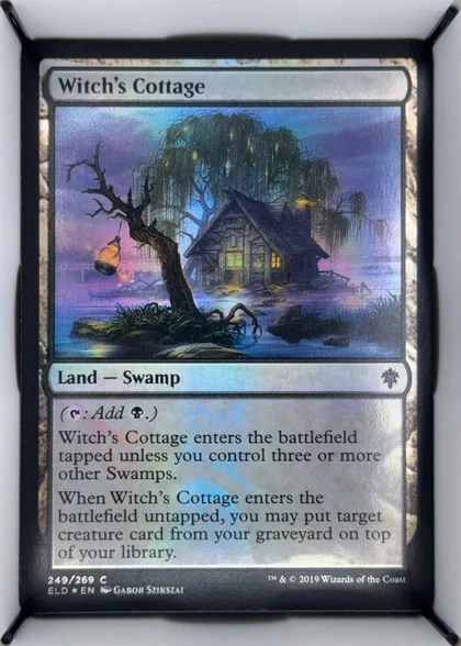 front of card