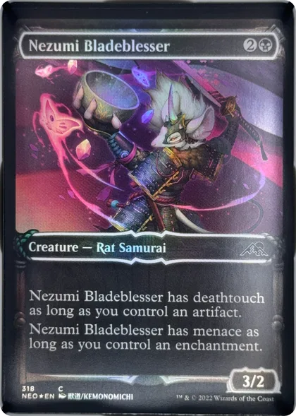 front of card