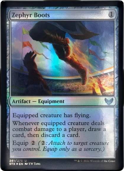 front of card