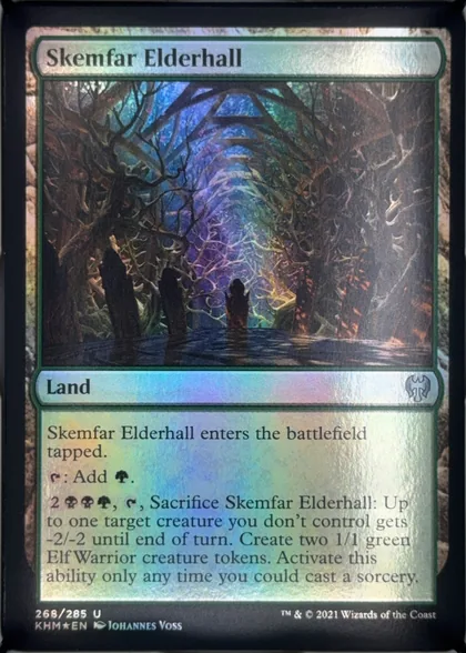 front of card