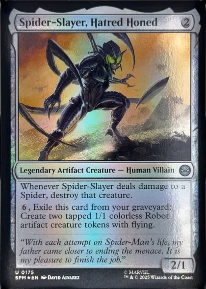 front of card