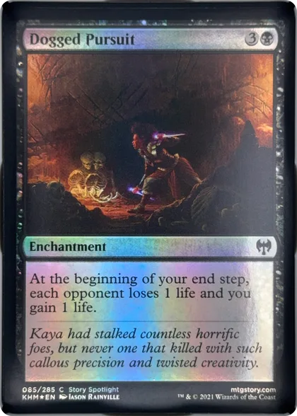 front of card
